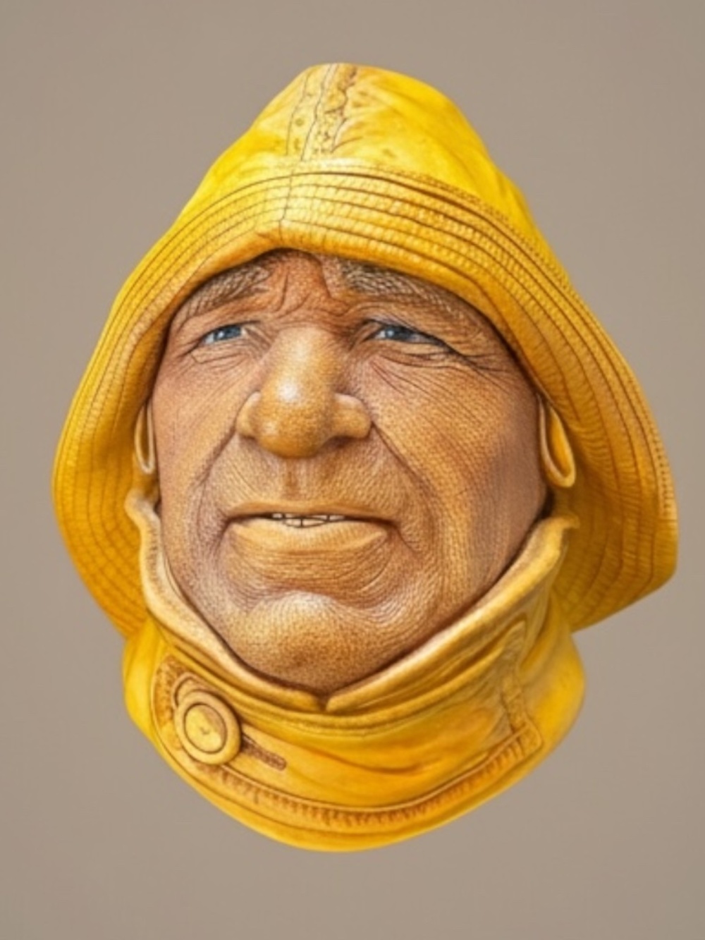 Vintage Bossons Chalkware Fisherman “Life Boatman” Head 1960s England
